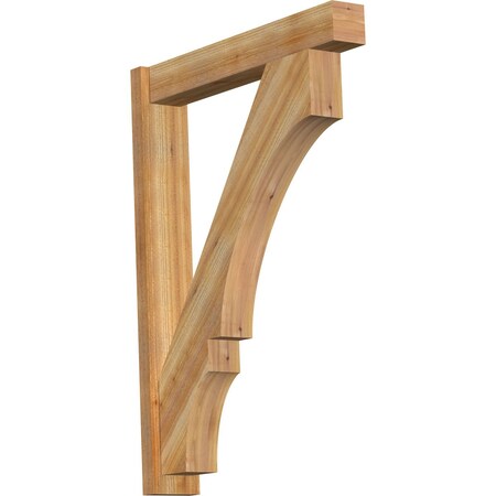 Ekena Millwork Balboa Block Rough Sawn Outlooker, Western Red Cedar, 6"W x 34"D x 46"H OUT06X34X46BOA05RWR